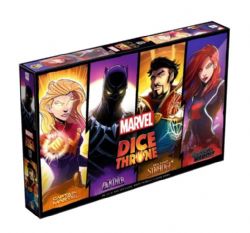 JEU DICE THRONE MARVEL - BLACK WIDOW VS DOCTOR STRANGE VS CAPTAIN MARVEL VS BLACK PANTHER (FR)